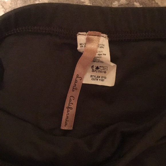 Olive Stretch Pencil Skirt - Picture 7 of 7